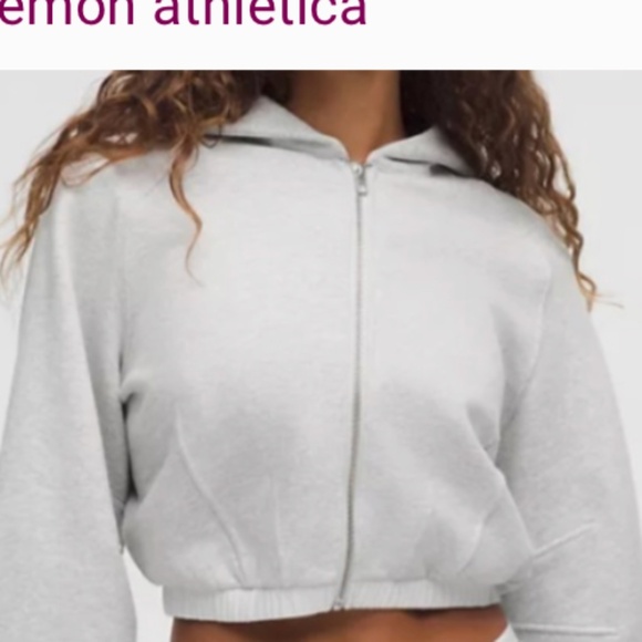 LULULEMON Relaxed Full Zip Crop Hoodie. - Picture 1 of 6